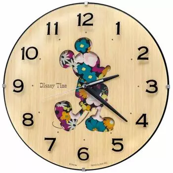 Часы настенные Seiko с персонажами Disney Mickey Mouse Analog Mickey Friends Disney Time Корпус из натурального дерева xx FW586B и размер 30,1 30,1 4,7 см