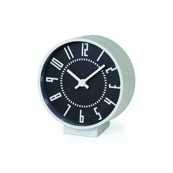 Часы настольные Lemnos алюминиевые черные Eki Clock S Размер eki clock sxx TIL19-08BK Размер Ш13.0 В14.0 Г7.6см чёрный