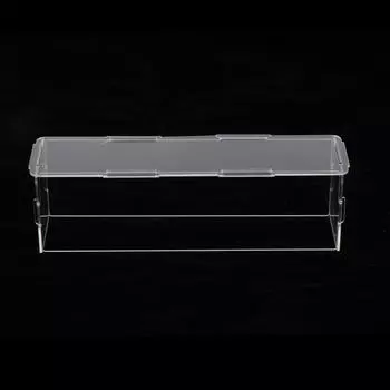 Часы Nixie Tube Clock из прозрачного акрила, пылезащитный чехол, витрина, прочный пылезащитный чехол для организации игрушек 28x6.6x7.2cm