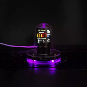 Часы Nixie Tube с интерактивной цифровой панелью для домашнего офиса Basic Function