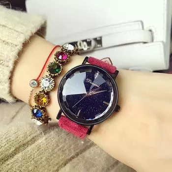 Часы новые женские кварцевые часы Gypsophila модные персонализированные ограненные зеркальные водонепроницаемые часы для женщин