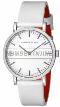 Часы NUMBERNINE Белый циферблат Нержавеющая сталь Кварцевые 40MM Обычная гарантия [Angel Clover] NNR40SSV-WH Мужские