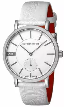 Часы NUMBERNINE Белый циферблат Нержавеющая сталь Кварцевые 40MM Обычная гарантия NNS40SSVWH [Angel Clover] Мужские