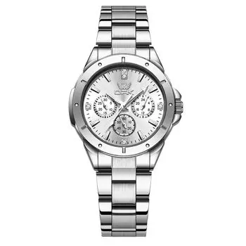 Часы OPK для женщин Популярные часы Элегантные простые кварцевые водонепроницаемые светящиеся часы для женщин Белые