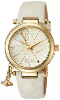 Часы ORBII Белый циферблат Белая кожа VV006WHWH Товар [Vivienne Westwood] Женские [Товар]