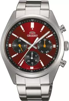 Часы ORIENT Neo Seventies кварцевые, сделаны в Японии, PANDA, внутренняя гарантия, WV0031UZ, красные [Orient] NEO70, мужские, производитель