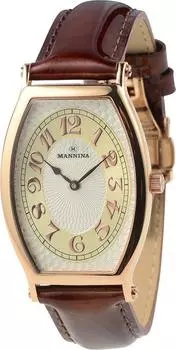 Часы оригинальные импортные коричневые [Mannina] MNN002-02 мужские коричневый