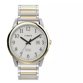 Часы Oversized Easy Reader White Dial Brass Mineral Glass Quartz Watch Brand TW2W52100 Gold [TIMEX] Mens [Товар] золотой