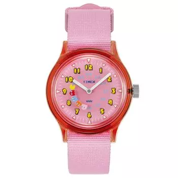 Часы PAC MAN Camper Pink Dial Resin Plastic Quartz 3 ATM Waterproof 36MM Watch TW2V93900 Pink [TIMEX] [Товар] розовый