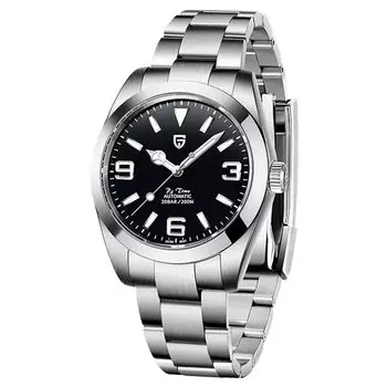 Часы PAGANI DESIGN, изготовленные в Японии, механизм SEIKO NH35, автоматический механический, в комплекте с корпусом, водонепроницаемые, деловые, нарядные, из нержавеющей стали