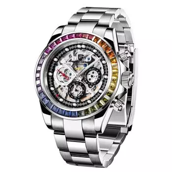 Часы PAGANI DESIGN с автоматическим механизмом Daytona Chronograph, механический корпус с водонепроницаемым керамическим безелем, деловые, деловые, наручные часы из нержавеющей стали