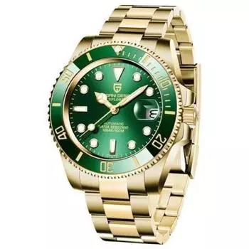 Часы PAGANI DESIGN Сделано в Японии Механизм SEIKO NH35 Submariner Divers Автоматический механический корпус в комплекте Водонепроницаемый керамический безель Business Work