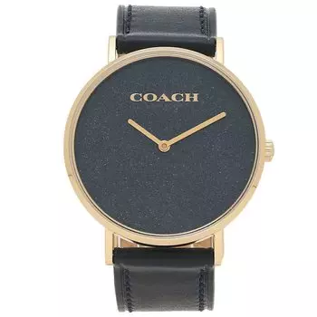 Часы Perry 36mm Quartz Navy Navy 14504078 Кожа [Coach] Женские [Товар]