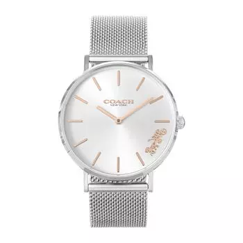 Часы PERRY Silver Dial Stainless Steel Quartz 36MM 14503124 [Coach] Женские [Товар]