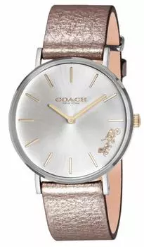 Часы PERRY Silver Dial Stainless Steel Quartz 36MM 14503157 бежевые [Coach] женские [Товар]