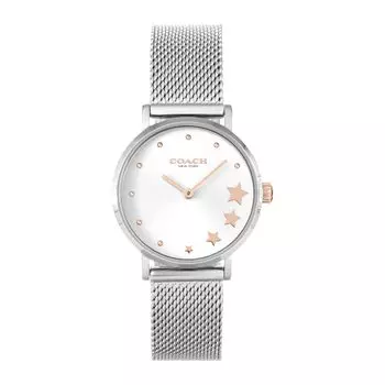 Часы PERRY Silver Dial Stainless Steel Quartz 28MM 14503519 [Coach] Женские [Товар] серебряный