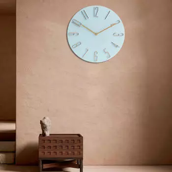 Часы пластиковые простые круглые подвесные для небольшого дома, гостиной, столовой, кафе, декор Violet