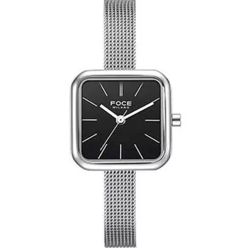 Часы Poche Macaron с сетчатым ремешком + кожаный ремешок, случайный комплект поставки FM2014BK, популярные корейские часы