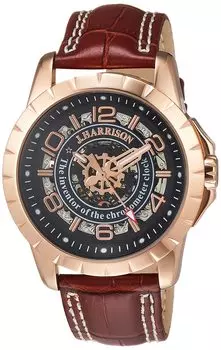 Часы подлинные импортные черные [Je Harrison] JH-038PB мужские