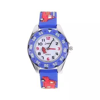 Часы POPETPOP для детей, водонепроницаемые, часы для мальчиков, рисунок пожарной машины, для детей, мальчики, запись в детский сад, праздник, рождественский подарок,