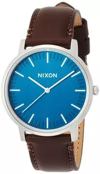Часы PORTER LEATHER подлинный импортный продукт [Nixon] NA1058879-00 коричневый