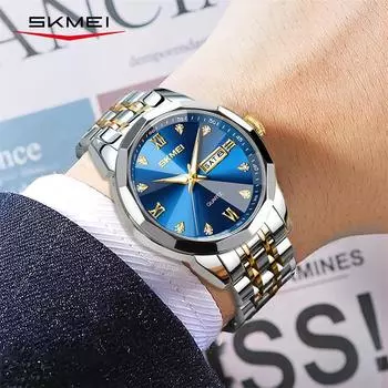 Часы премиум-класса Moment Beauty, водонепроницаемые мужские часы с цельным стальным ремешком, деловые кварцевые мужские часы