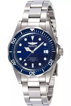 Часы Pro Diver 9204 Silver [Invicta] Мужские [Товар] синий