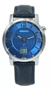 Часы Радио Бизнес Популярный Стильный Бренд Водонепроницаемый Подарочные Радиоуправляемые Часы [Artstate AS3204] Мужские синий