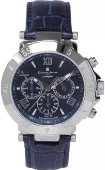 Часы Radio Solar Chronograph Limited Model Analog Display [Salvatore Mara] Мужские SM15114-SVBL-LE