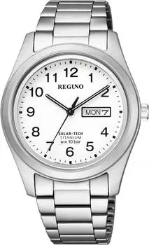 Часы Regno Solartech Standard Titanium Model [Citizen] KM1-415-13 мужские