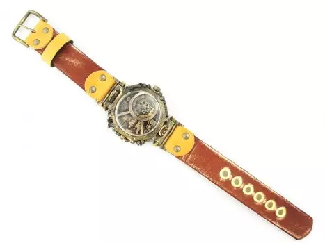 [Часы ручной работы JHA] Часы Koji Shinohara 92016116 мужские коричневые золотой