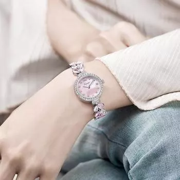 Часы-русалка, женственные, легкие, роскошные, нишевые, простые, с маленьким циферблатом, женские, со стразами, браслетом