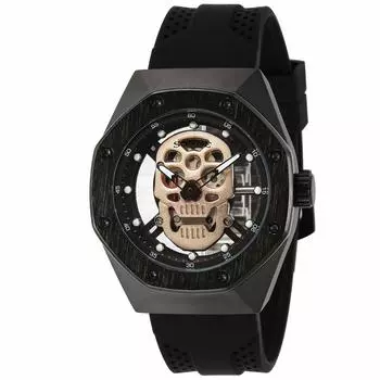 Часы S161 из розового золота с циферблатом из сплава, кварцевые, 44 мм, черные [Sonne] S161BK-PG мужские