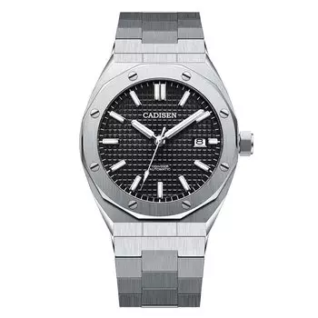 Часы с автоматическим заводом, сделаны в Японии, механизм MIYOTA8215, Royal Oak, немецкий дизайнер, стиль ретро, водонепроницаемость 10 АТМ, механический корпус в комплекте