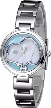 Часы с бриллиантовым циферблатом в честь 70-летия [SNOOPY] (синий) [Элемент] синий