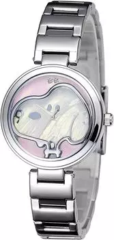 Часы с бриллиантовым циферблатом в честь 70-летия [Snoopy/SNOOPY] (розовый) [Элемент] розовый