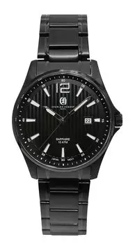 Часы с датой черные [Charles Hubert] 3-стрелочные 4041-B Мужские чёрный