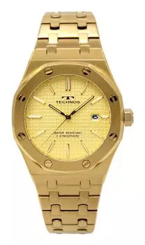 Часы с датой T9C07GC Gold [Technos] Мужские золотой