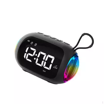 Часы с функцией динамика и радио белый