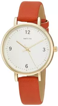 Часы с кожаным ремешком Analog Bake Orange [Fieldwork] JN004-2 женские