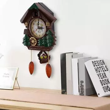 Часы с кукушкой, дом на дереве, настенные часы, винтажное украшение для дома