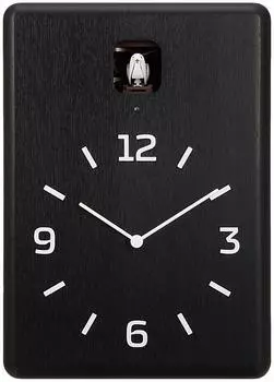 Часы с кукушкой Lemnos Analog Natural Wood Kuku Black CUCU LC10-16 BK Lemnos