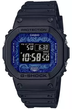 Часы с радио Solar BLUE PAISLEY Series Black [Casio] G-Shock [оснащен Bluetooth] GW-B5600BP-1JF Мужские