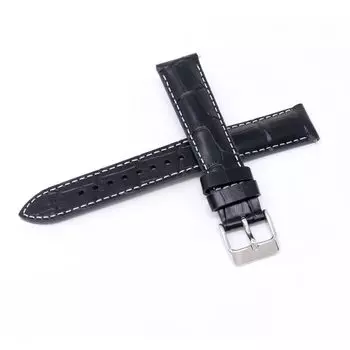 Часы с ремешком 18 мм из воловьей кожи черного цвета с инструкциями по уходу RS06S18BK [Seiko] мужские