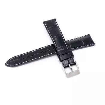 Часы с ремешком 19 мм из воловьей кожи черного цвета с инструкциями по уходу RS06S19BK [Seiko] мужские