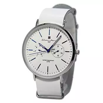 Часы Salvatore Mara Quartz Unisex SM15117-SSWHBL Белые