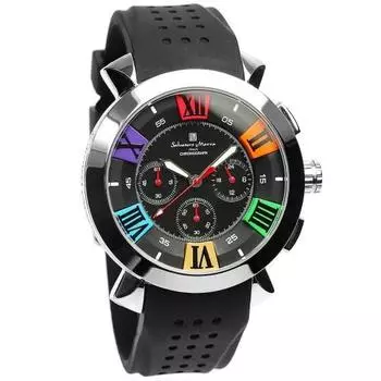 Часы Salvatore Marra Итальянский бренд 3D Index SM14102 (Черный Мульти)