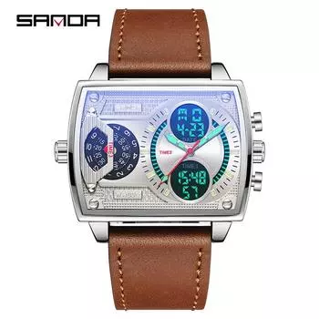 Часы SANDA Модные деловые электронные часы Trend Cool Электронные часы