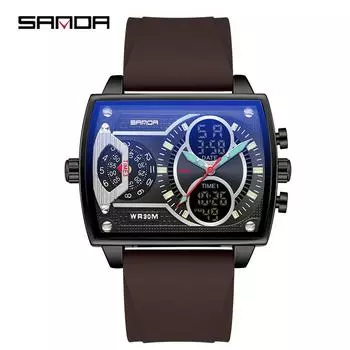 Часы SANDA Модные деловые электронные часы Trend Cool Электронные часы
