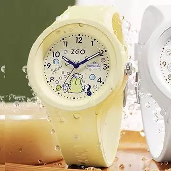 Часы Sanrio с люминесцентным ремешком 9 видов, подарочные часы с футляром, студенческие часы, женские часы, светящаяся часовая стрелка, водонепроницаемые на каждый день